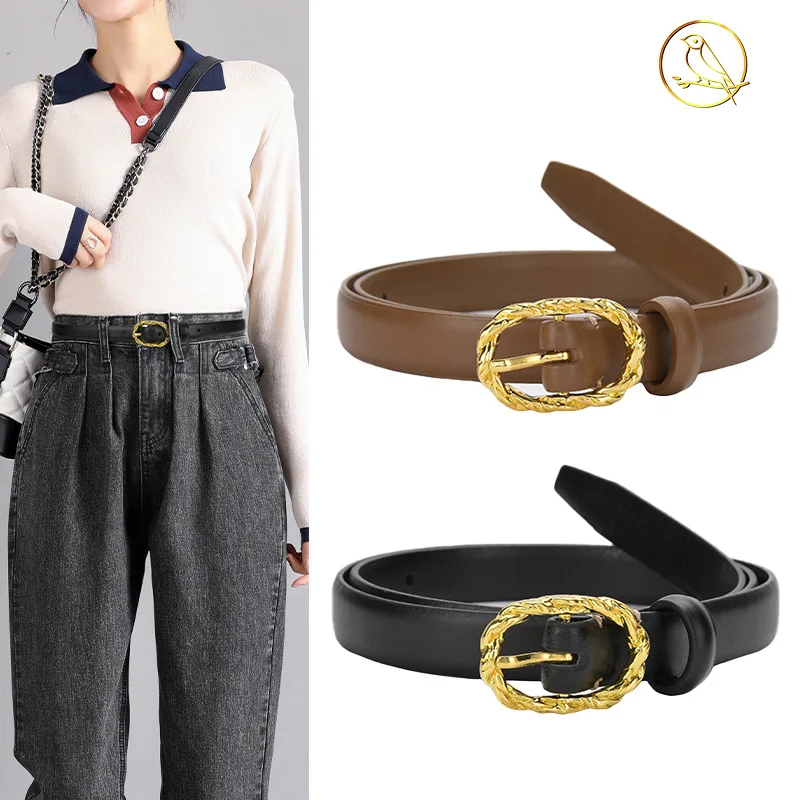 

Ms belt female cowhide leather decorative matchs skirt suit pants contracted joker pin buckle cowboy belts