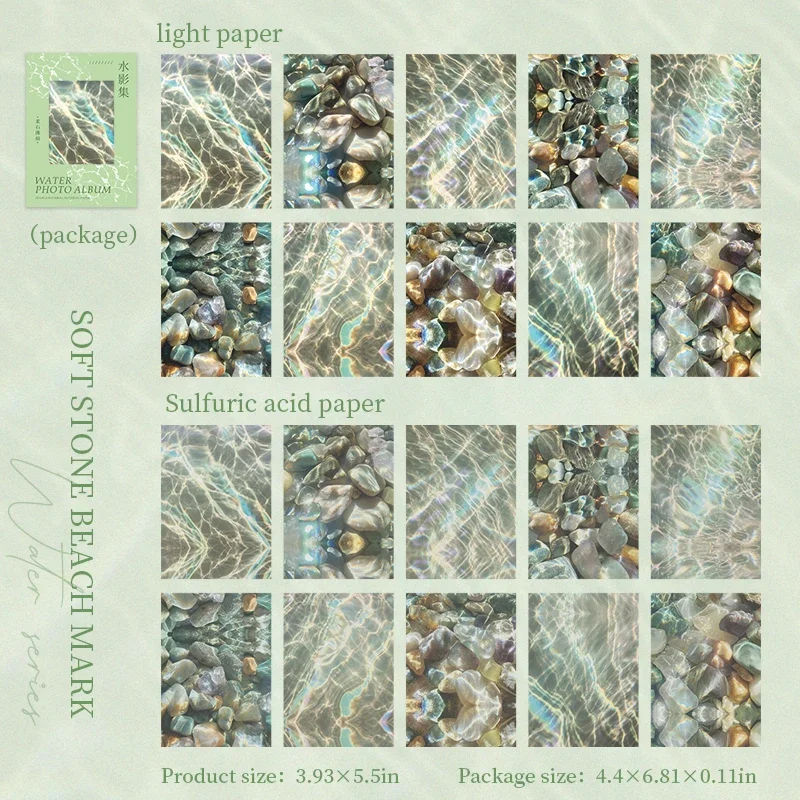 

JIANWU Коллекционная серия водных теней, винтажный Ландшафтный коллаж