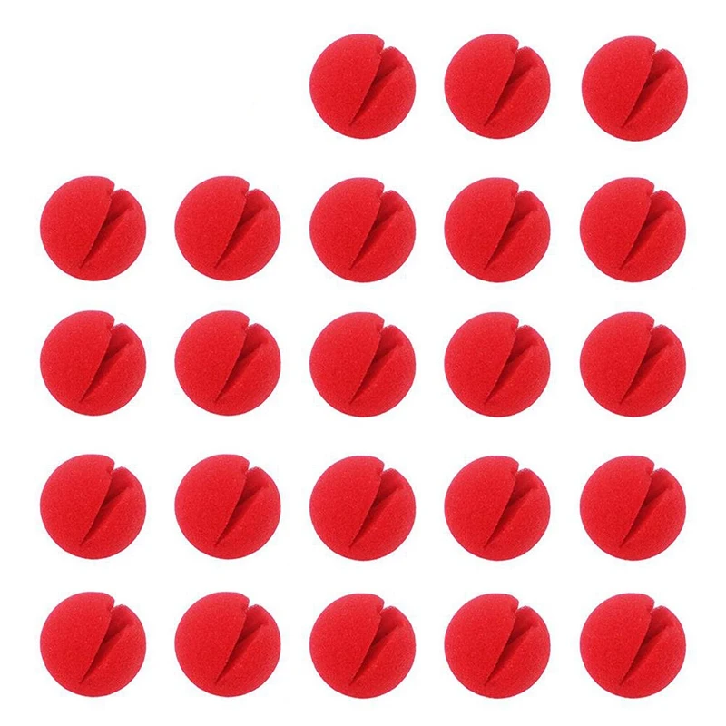 

50Pcs Fun Foam Clown Nose Circus Party Comic Christmas Halloween Costume Favor Supplies Decorations Festival Props