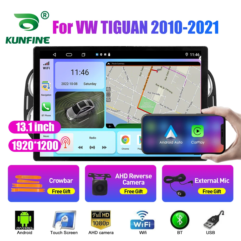 

Автомобильный радиоприемник 13,1 дюйма для VW TIGUAN 2010-2021 автомобильный DVD GPS-навигатор стерео Carplay 2 Din Центральный Мультимедиа Android авто
