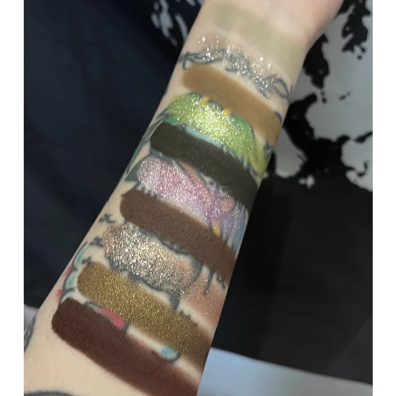 Shellwe макияж ELAINA 10-цветные тени для век Палитра хамелеона Палетка с туманом