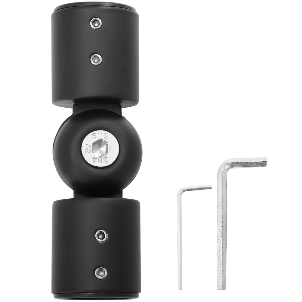 

Curtain Rod Corner Connection Heavy Duty Brackets Window Connector Elbow Metal Stainless Steel