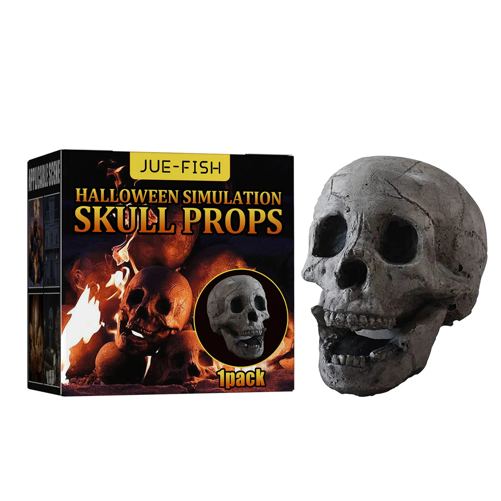 Огнеупорные керамические аксессуары для костра череп в виде черепа барбекю |