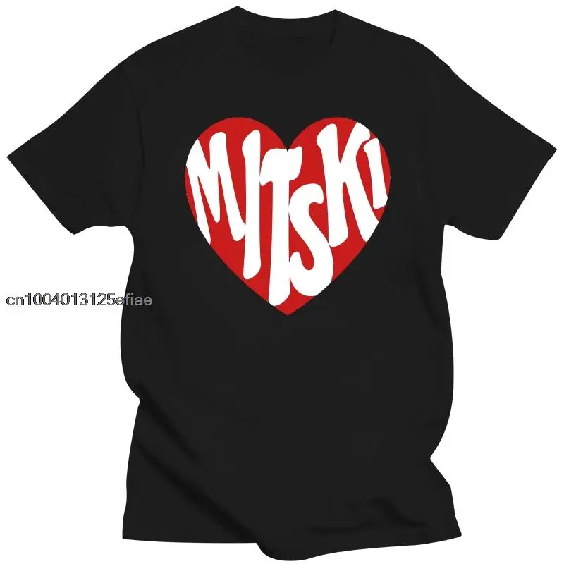 

Mitski Heart Logo Print shirt European and American Street Fashion shirt shirt Hip Hop Rap Pop Fleece Men Women