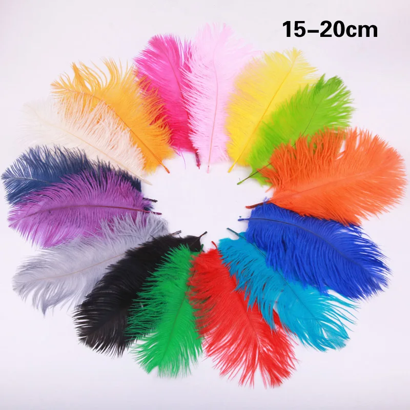 

15-20CM Ostrich hair imported from South Africa wedding decoration stage performance feather DIY accessories wedding decoration