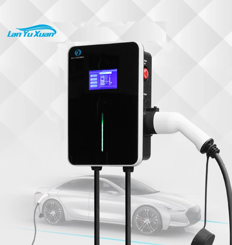 

Настенный пластиковый блок переменного тока 7 кВт EV Зарядные станции настенный тип 2 электрическое автомобильное зарядное устройство
