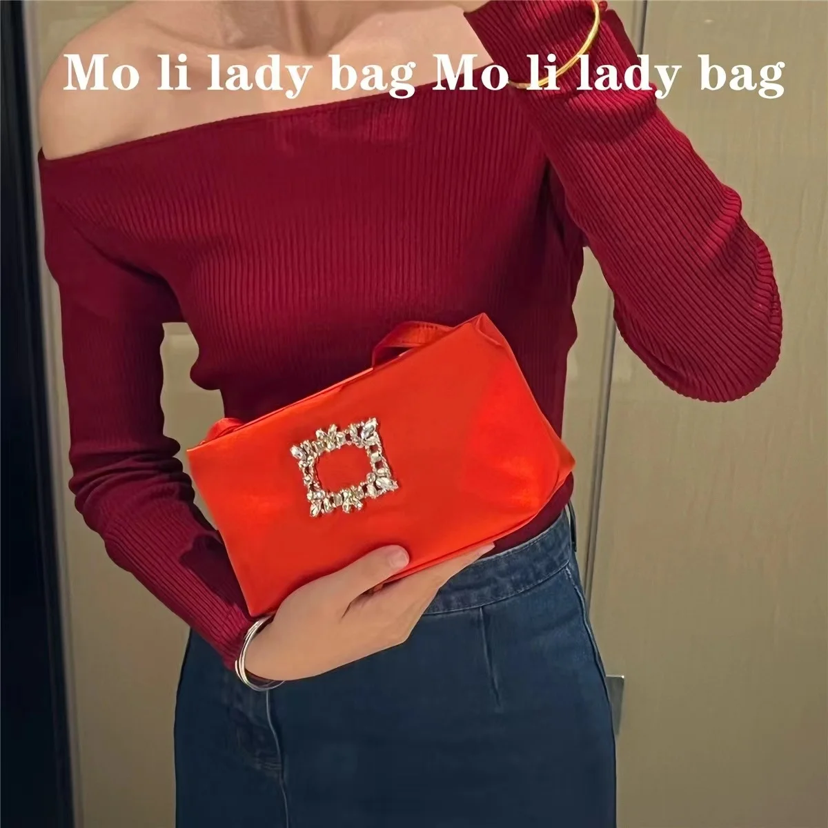 Роскошная атласная квадратная сумка женская элегантная блестящая сумка-клатч со