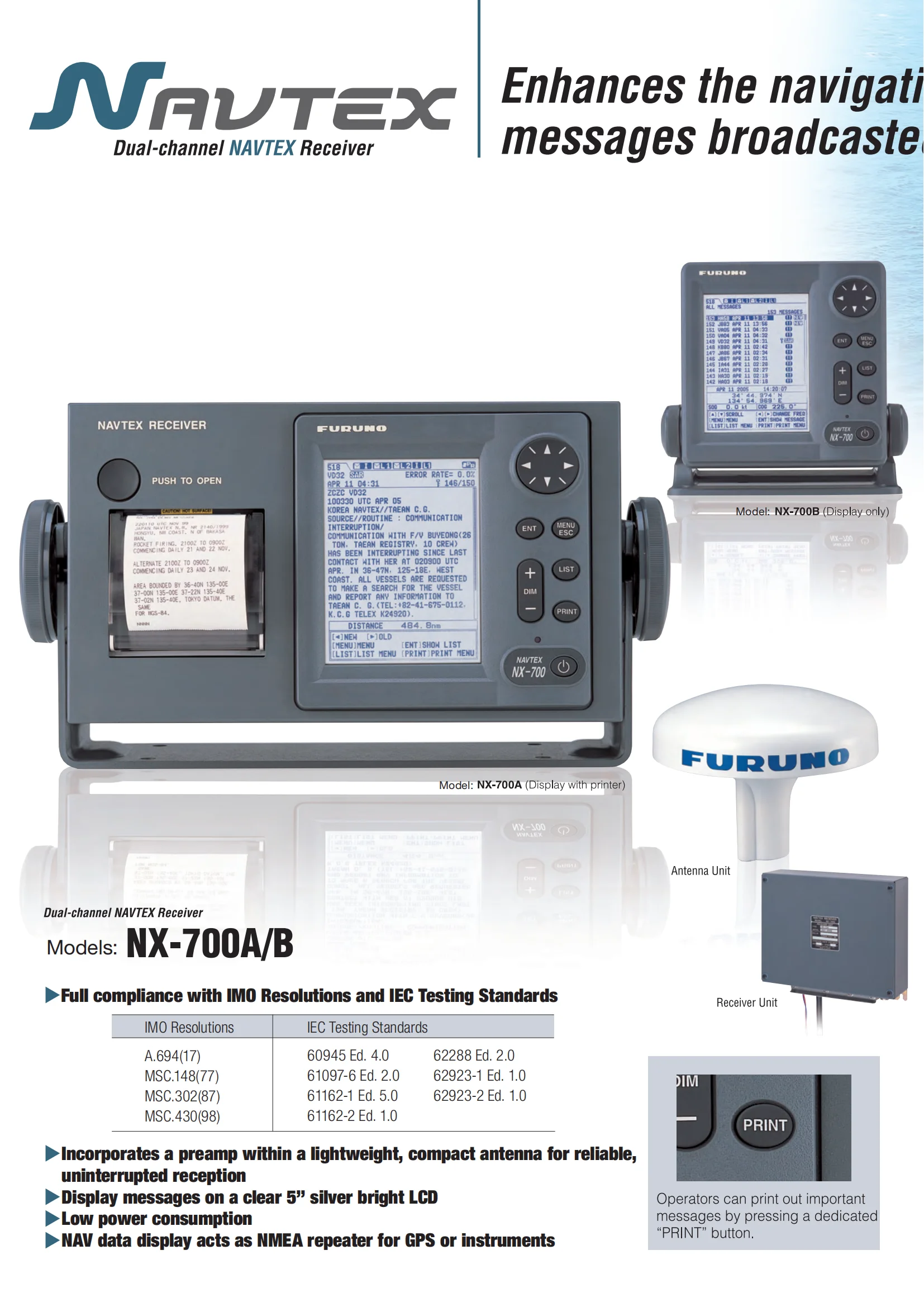 Фото Видеорегистратор Furuno NAVTEX NX-700B №2