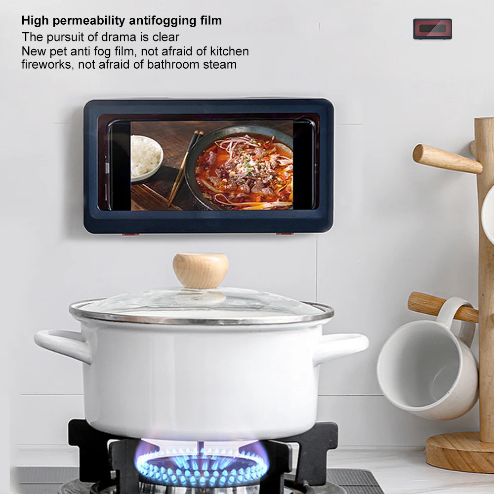 Держатель для телефона ванной комнаты водонепроницаемый чехол настенное