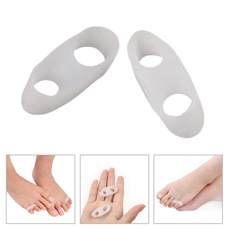 

16Pcs=8Pairs Silicone Pad On The Toe Little Thumb For Daily Use Bunion Corrector Gel Guard Straightener Finger Separator Foot