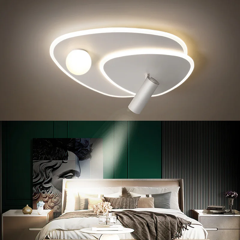 

Люстры с новым дизайном, светодиодные лампы для кабинета, спальни, гостиной, с вращающимся прожектором, осветительные приборы для домашнего декора