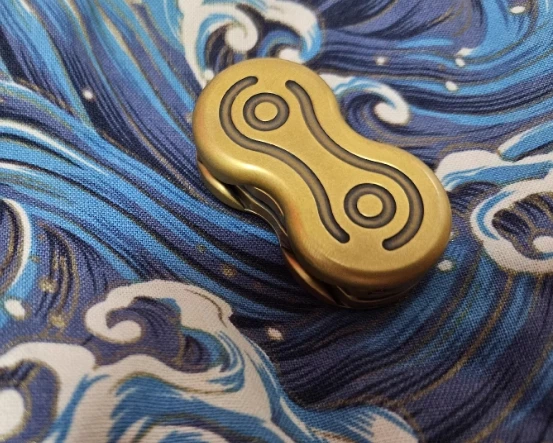 Жесткая мужская пластина для талии EDC из латуни