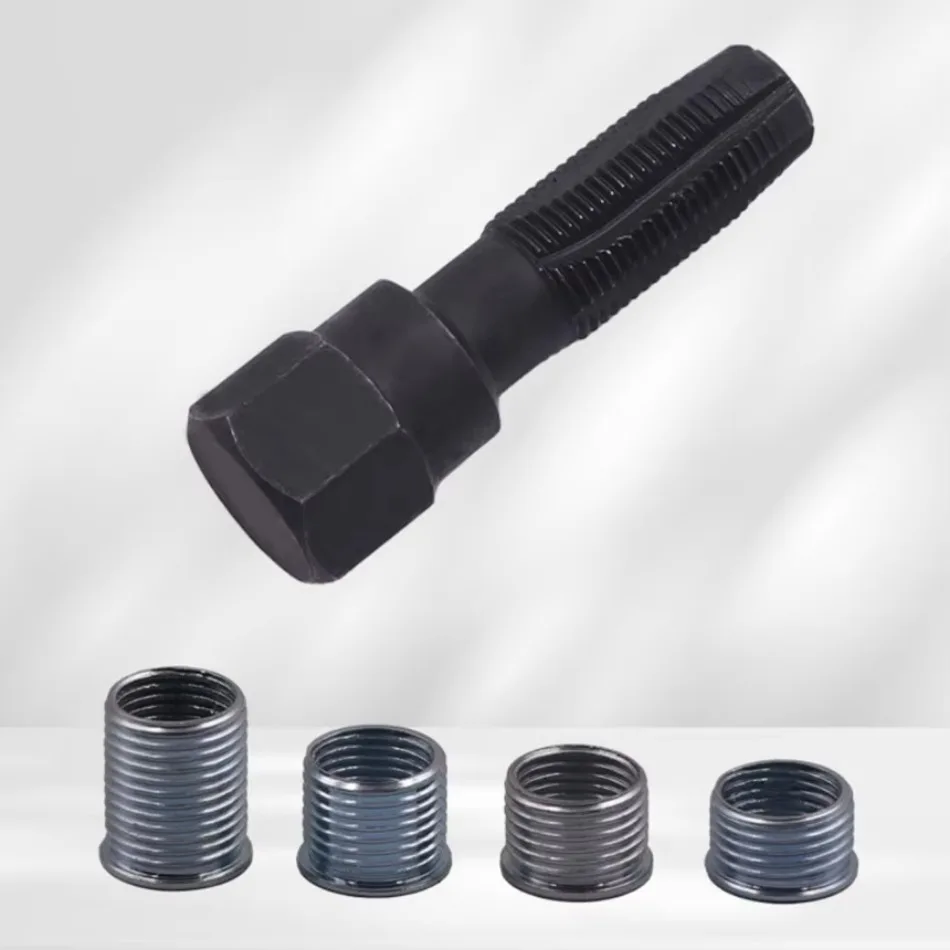 Ремкомплект для ремонта резьбы свечи зажигания 14 мм набор головки блока