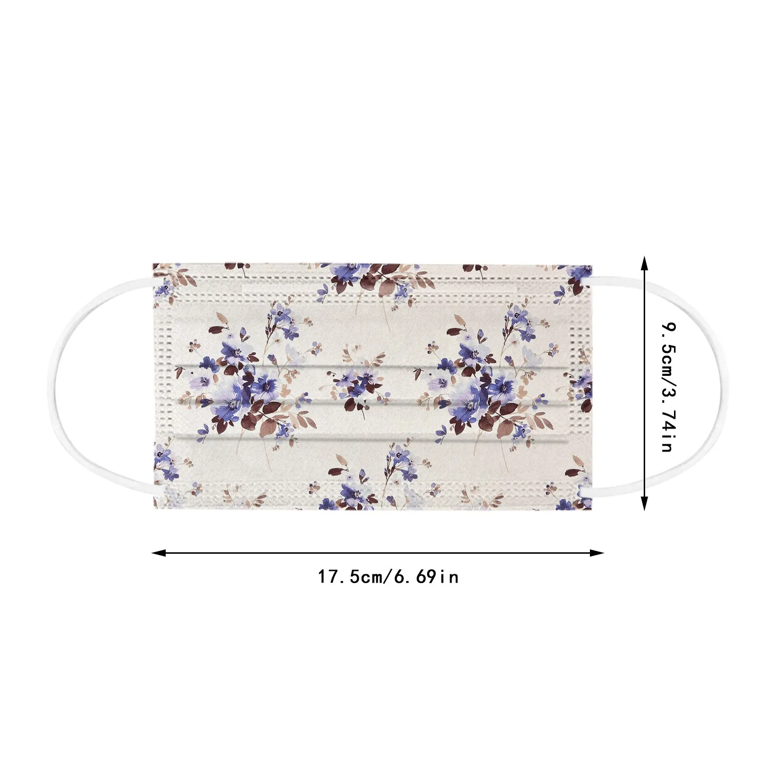 10 шт. трехслойная одноразовая маска для лица с красивыми цветами | Тематическая