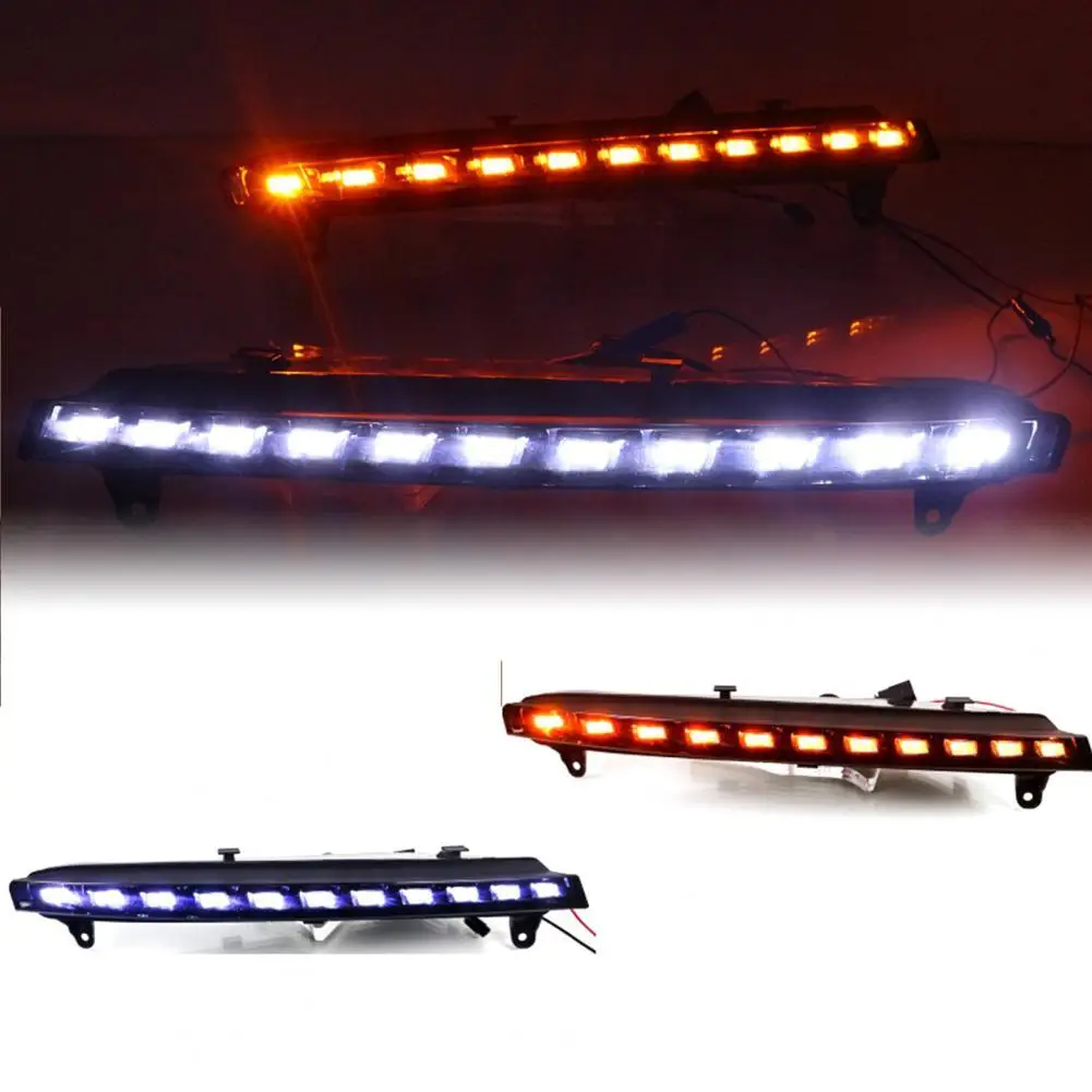 

2Pcs LED DRL IP67 Waterproof ABS 90-120LM/W Daytime Running Lamp Turn Signal for Audi Q7 06-09