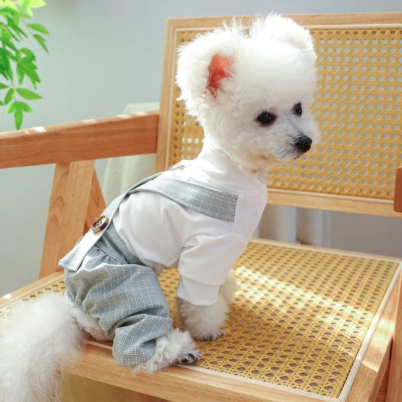 

C90D Dog Jumpsuits For Small Dogs Dog Romper For Small Dogs Girl Dog Overalls