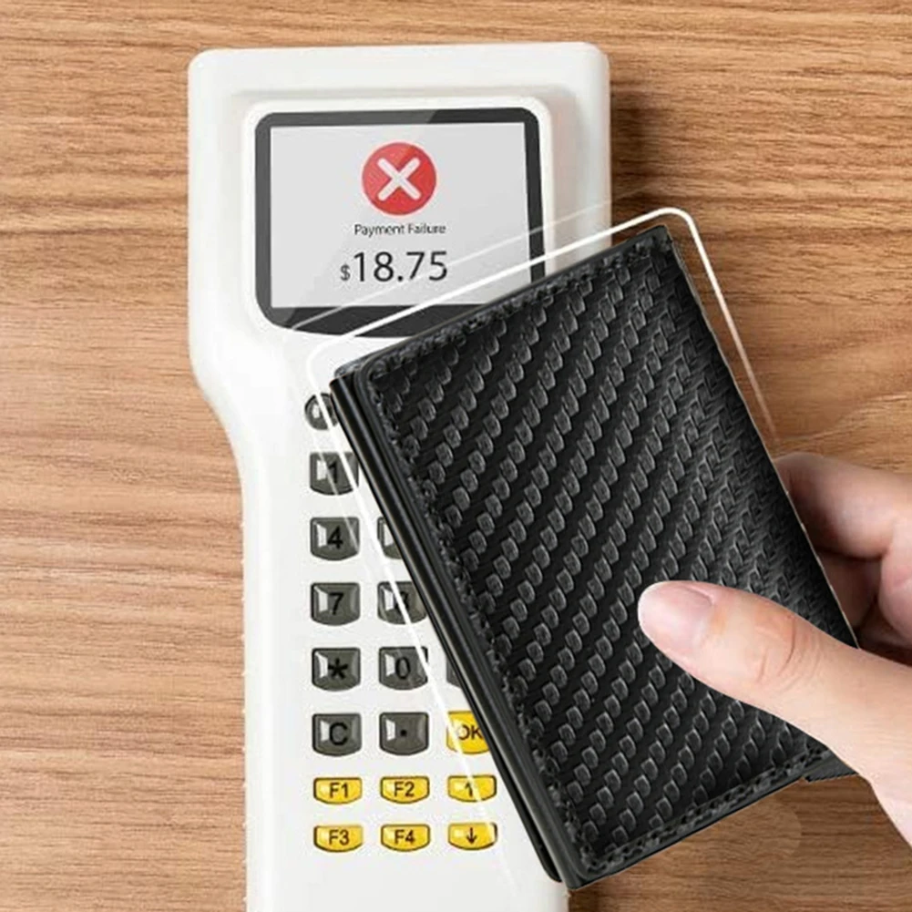 Smart Wallet Thin ID Card Holder Unisex Automatically Solid Metal Bank Credit Card Holder Business Mini