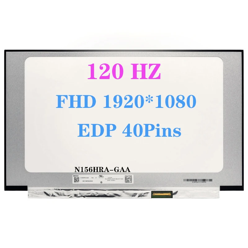 

15,6 дюймовый планшетофон LM156LFGL05 LM156LFGL03 B156HAN13.0, ЖК-экран 120 Гц EDP, 40 контактов, запасная деталь IPS