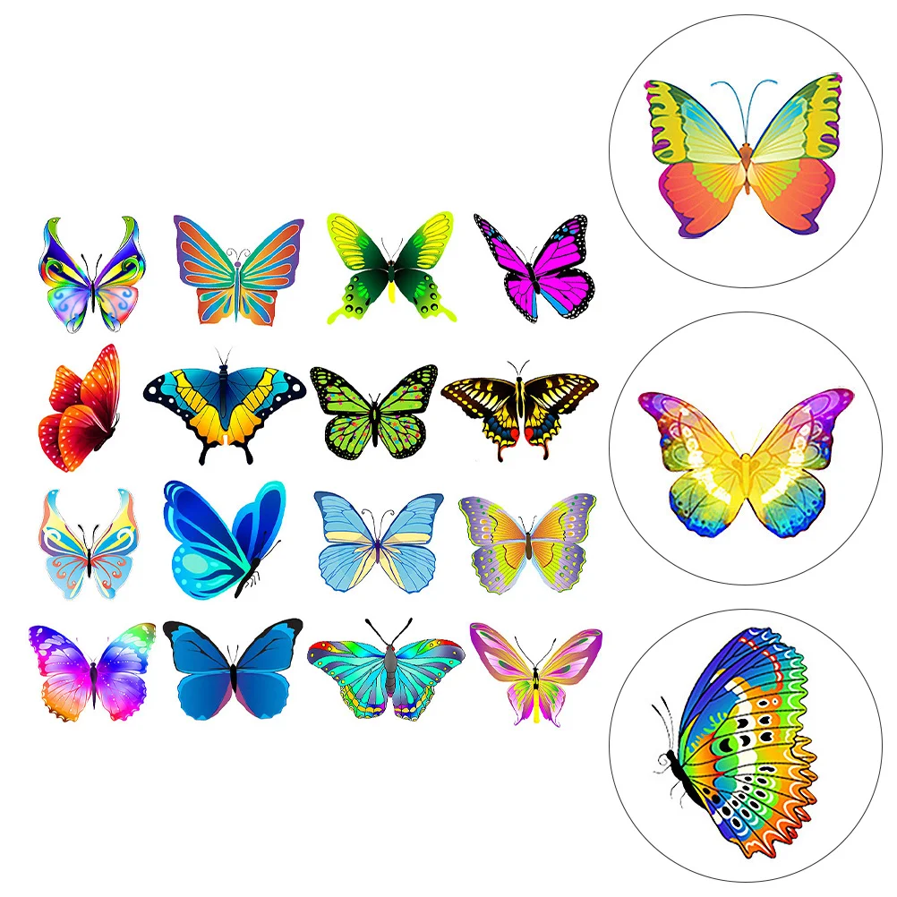 

Butterflies Stickers Sticker Decalcraft Decorative Wall Decoration Bottle Animal Wallsoutdoor Decor Vinyl Laptop Graffiti