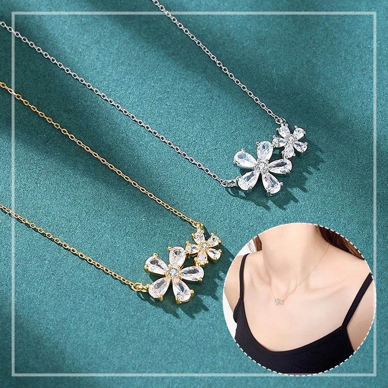 

Новое женское элегантное цветочное ожерелье с подвеской для женщин ожерелья для женщин модное ожерелье с цепочкой на ключицу Женские Ювели...