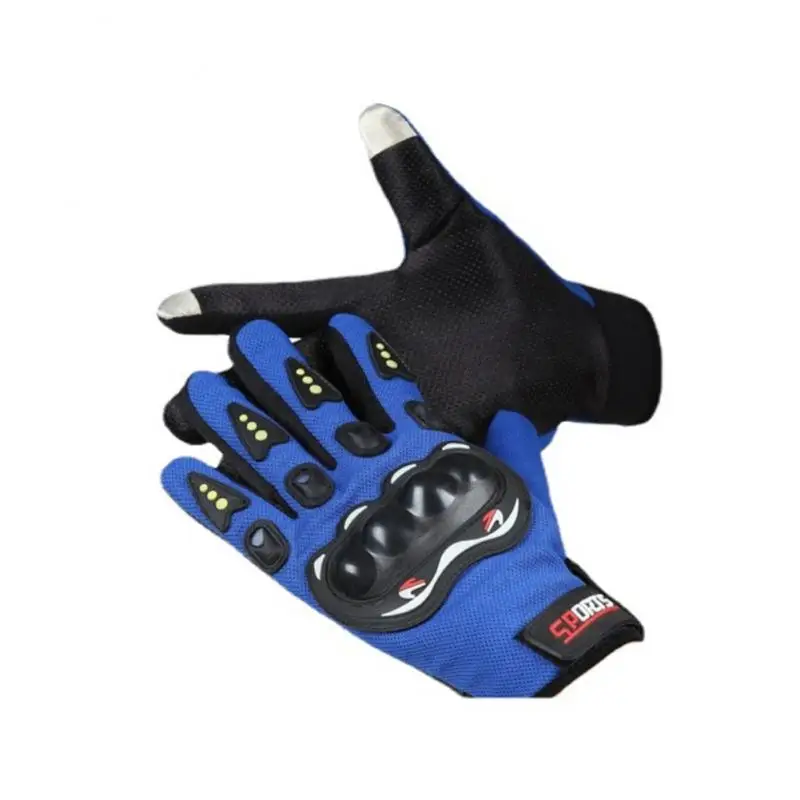 

Перчатки мужские на все пальцы, защитные мотоциклетные митенки с защитой от вентиляции, Нескользящие, из ЭВА, с губкой, для гонок, езды на мотоцикле