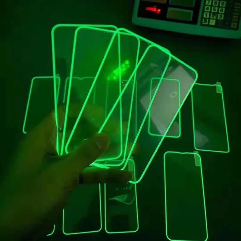 

Luminous Screen Protectors for IPhone 12 11 Pro Max 12 Mini XR X XS Glowing Tempered Glass for IPhone 13 Pro MAX 7 8 Plus