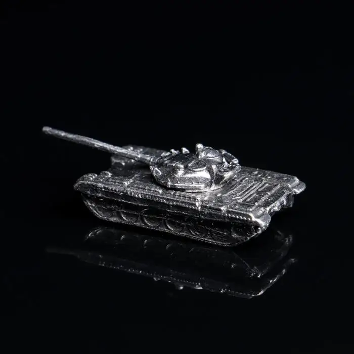 Оловянная фигурка "Коллекция Танки. Танк Т-62" латунь