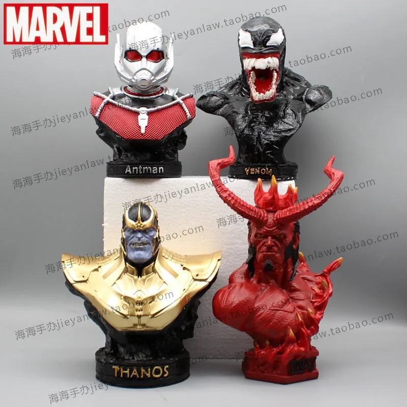 

20cm Anime Figures ML The Avengers Thanos Figure Ant Man Venom Resin Statue Figurine Model Doll Collectible Room Decora Toy Gift