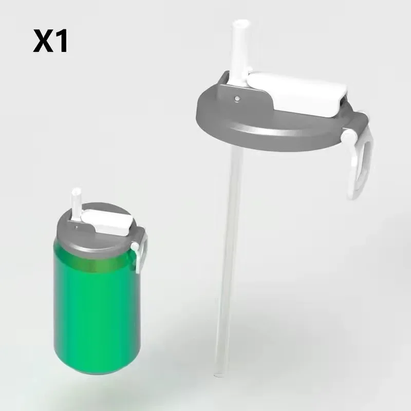 

Многоразовая крышка для банки с газировкой, силиконовая соломинка