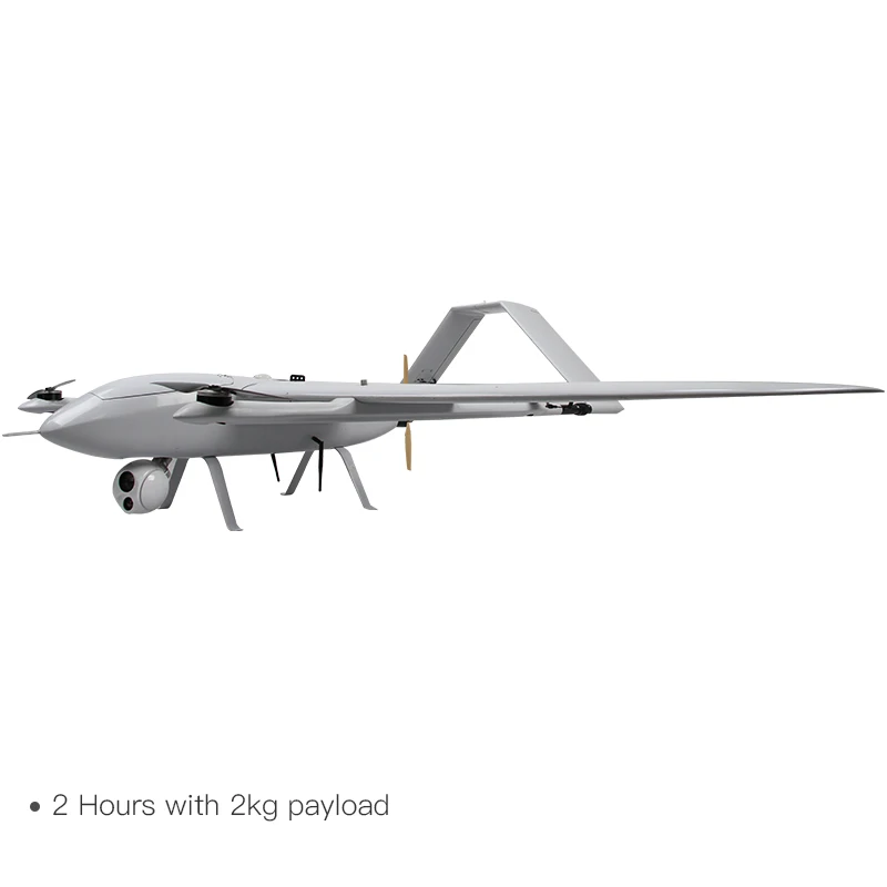 

2 Hours 2kg Payload VTOL UAV Fixed Wing Aircraft Delivery Drone