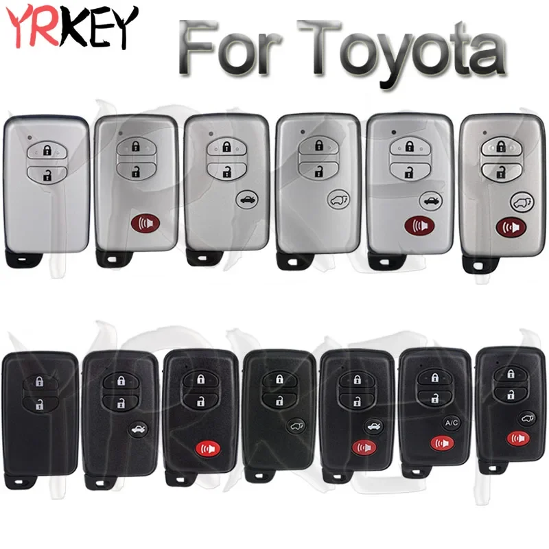 Чехол для автомобильного ключа Toyota Land Cruiser Avalon Camry Prius RAV4 Corolla Venza смарт-брелок с 2/3/4