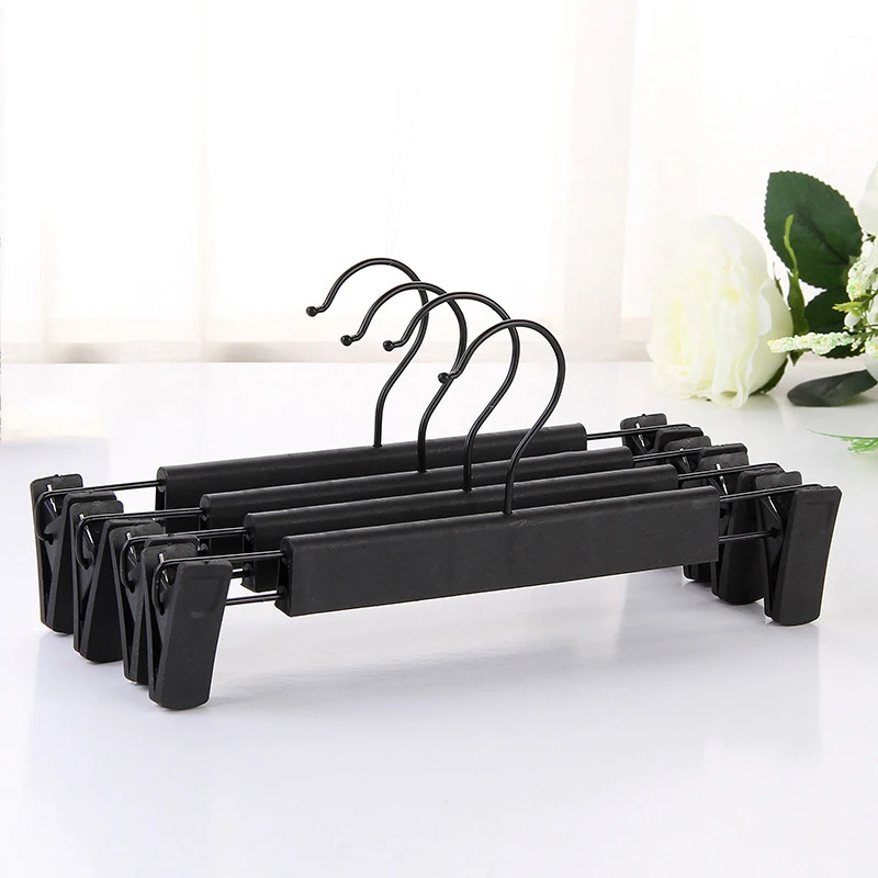 

10PCS/SET Metal Pants Skirt Hangers Trouser Stand Holder with 2 Adjustable