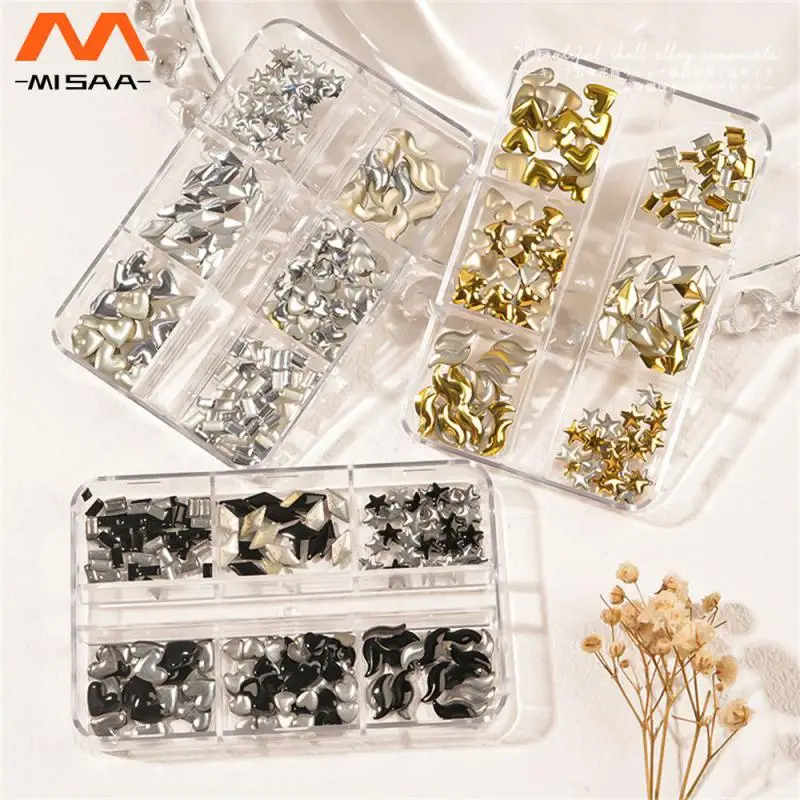

Alloy Nail Sequins Durable Fit Beauty And Health Retro Three-dimensional Diamond Sequins Fashionable And Beautiful Diamond Love