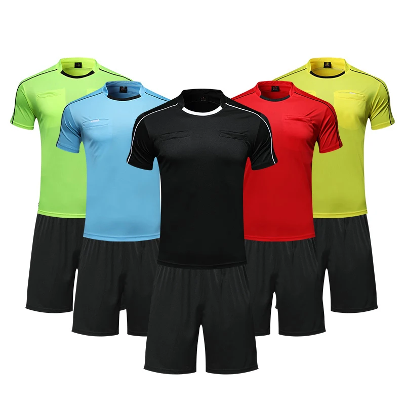 Новые Индивидуальные мужские футбольные майки для рефери наборы рубашек
