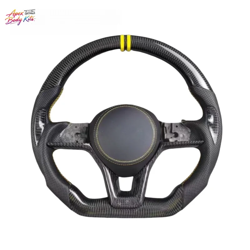 Фото Для Nissan Sylphy, Teana, Qijun, Qida, X-Trail: спортивный руль с плоским дном из карбонового волокна, модернизированный и тюнингованный на заказ №2