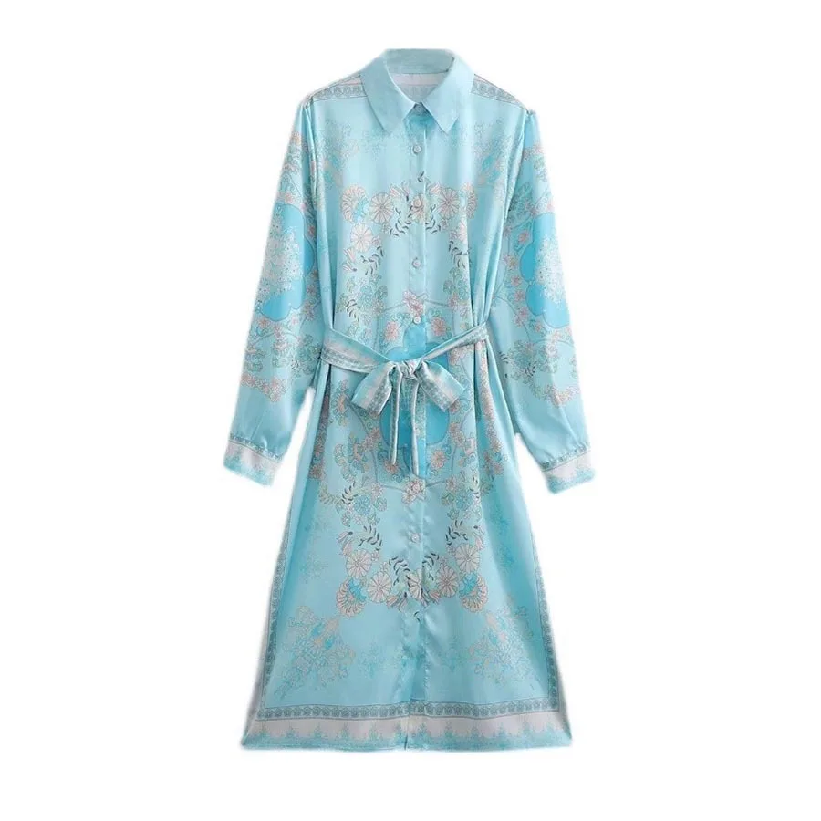 

2022 Fashion summer embroidered poplin dress