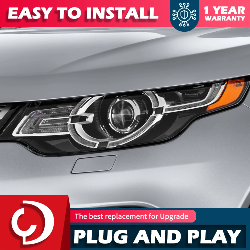 

AKD Car Styling Head Lamp for Discovery Freelander Headlights 2016-2018 LED Headlight LED DRL Hid Bi Xenon Auto Accessories