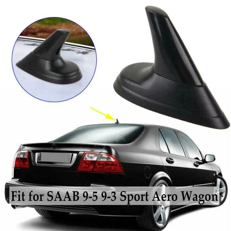 

High Quality Black Look Fin Aerial Dummy Antenna Fit For SAAB 9-3 9-5 93 95 AERO Shark Fin Antenna With FM/AM Connection Cable