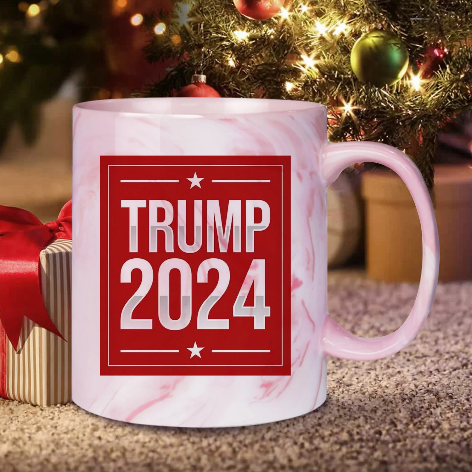 1 шт. красный Трамп для президента Дональд 2024 американская кружка США 11 унций