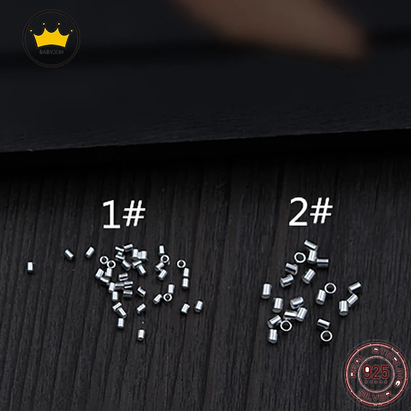 

30 шт., перфорированные бусины серебра 925 пробы, 1,5/2 мм