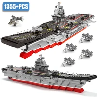 military ww2 navy aircraft fighter carrier model building blocks technical battleship weapon bricks toys gift for children adult