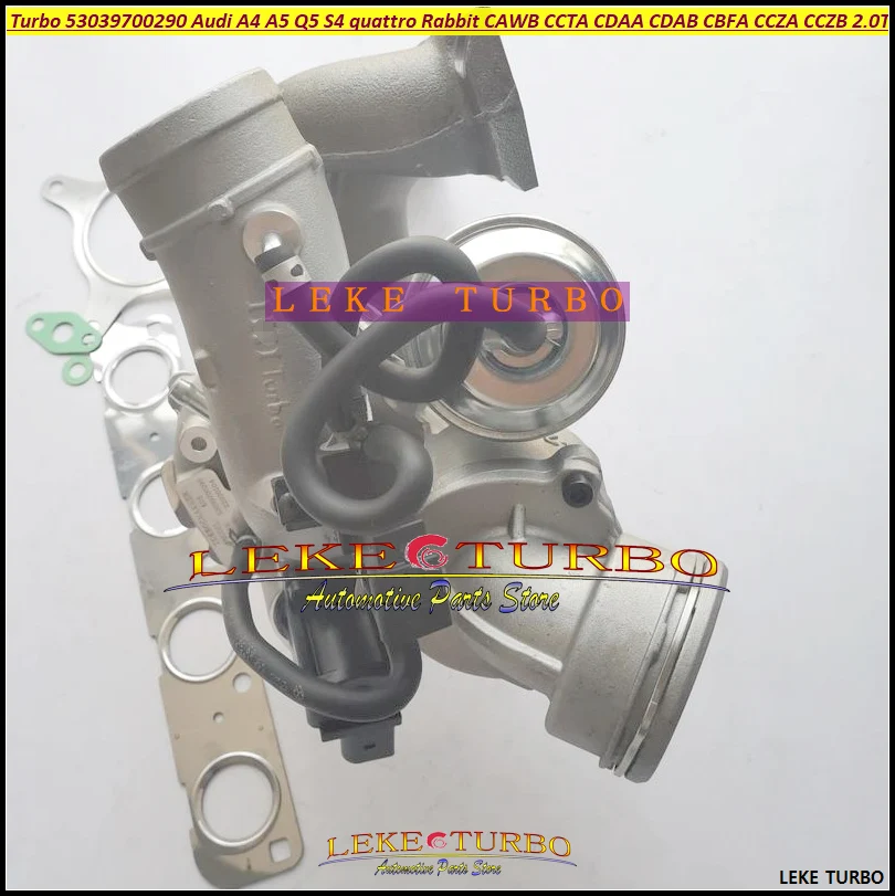 Фото Турбокомпрессор 53039700290 для Audi A4 A5 Q5 S4 Avant quattro, Seat Exeo A4Q Golf R32 Rabbit CAWB CDAA CDAB CCTA CBFA CCZA CCZB 2.0T №3