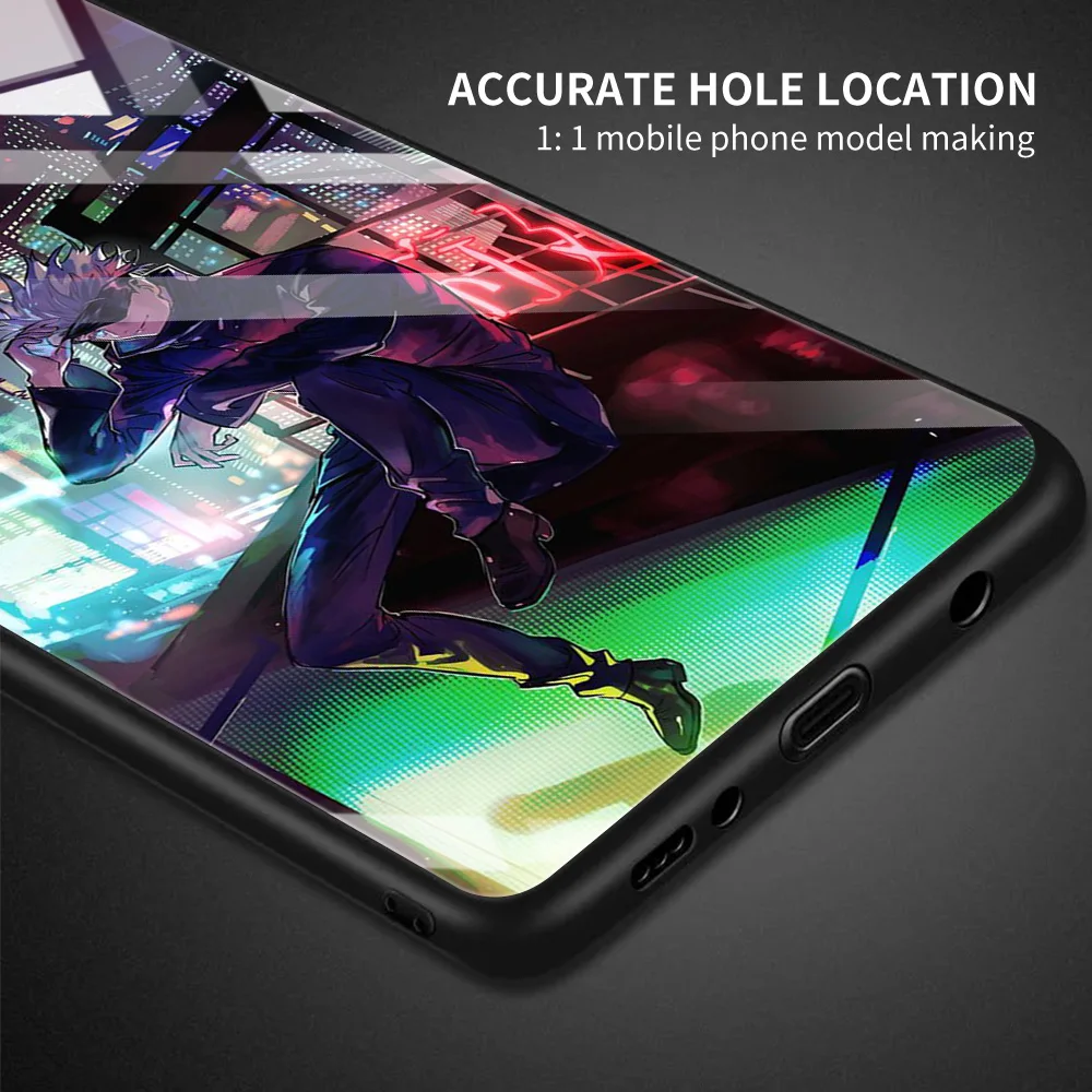 Tempered Glass Case Coque For Samsung Galaxy A50 A52 A51 A71 A70 A12 A21s A10 A20e A31 A32 A72 Cover Fundas Jujutsu Kaisen Anime