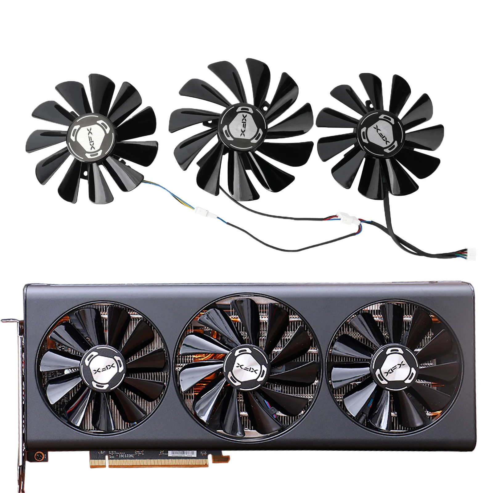 New 85MM 95MM FY010010M12LPA DC12V 0.45A Cooler Fan Replacement For XFX AMD RX 5700 5800 5900XT RX5700 RX5800 Graphics Card Fan