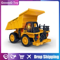 children pull back inertial car model toy simulation excavator dump truck with sound light music engineering vehicle for kid boy