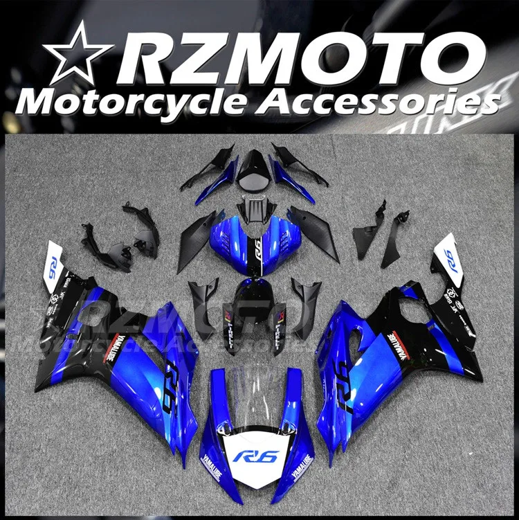 

Новый комплект обтекателей для мотоцикла ABS, подходит для YAMAHA YZF-R6 2017 2018 2019 2020 R6 17 18 19 20 21, обтекатель под заказ, синий