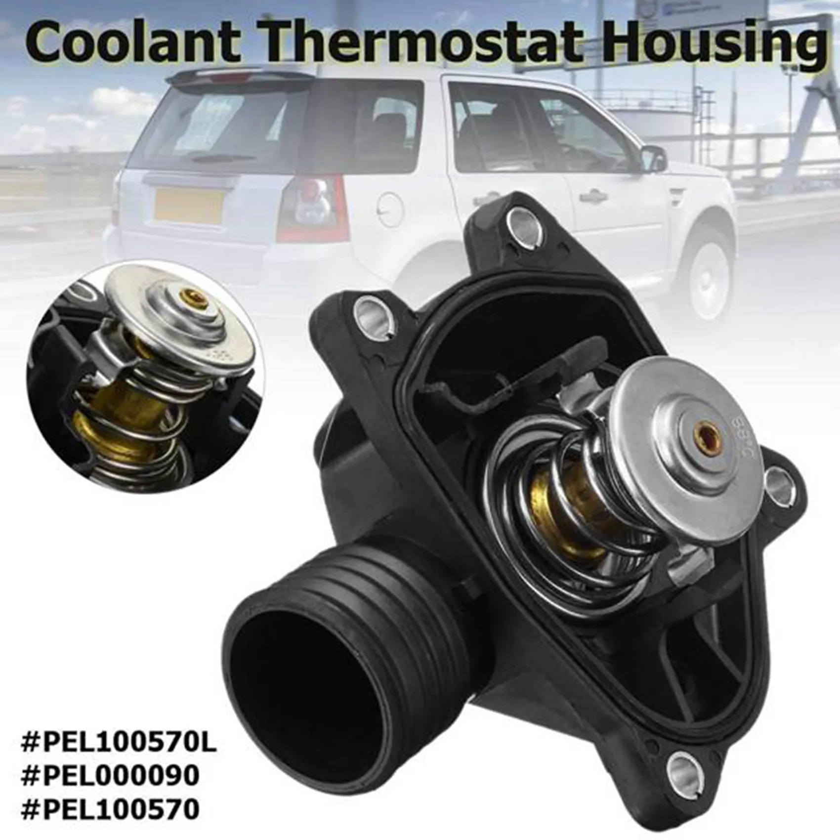 

PEL100570 PEL100570L Car Thermostat Thermostat Housing Thermostat Total for Land Rover Freelander 1 TD4