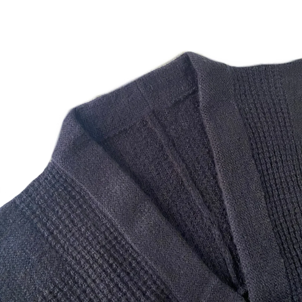 Kapital Винтаж Non Hirata Хироши Япония Черный V-образный вырез Толстый кардиган с