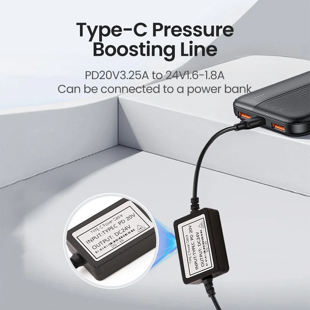 Фото PD 20V To 24V Type C Power Boost Кабель USB C To DC 20V 24V WiFi to Power bank Кабель Step-up Шнур для Wi-Fi Маршрутизатор Ноутбук Принтер №4