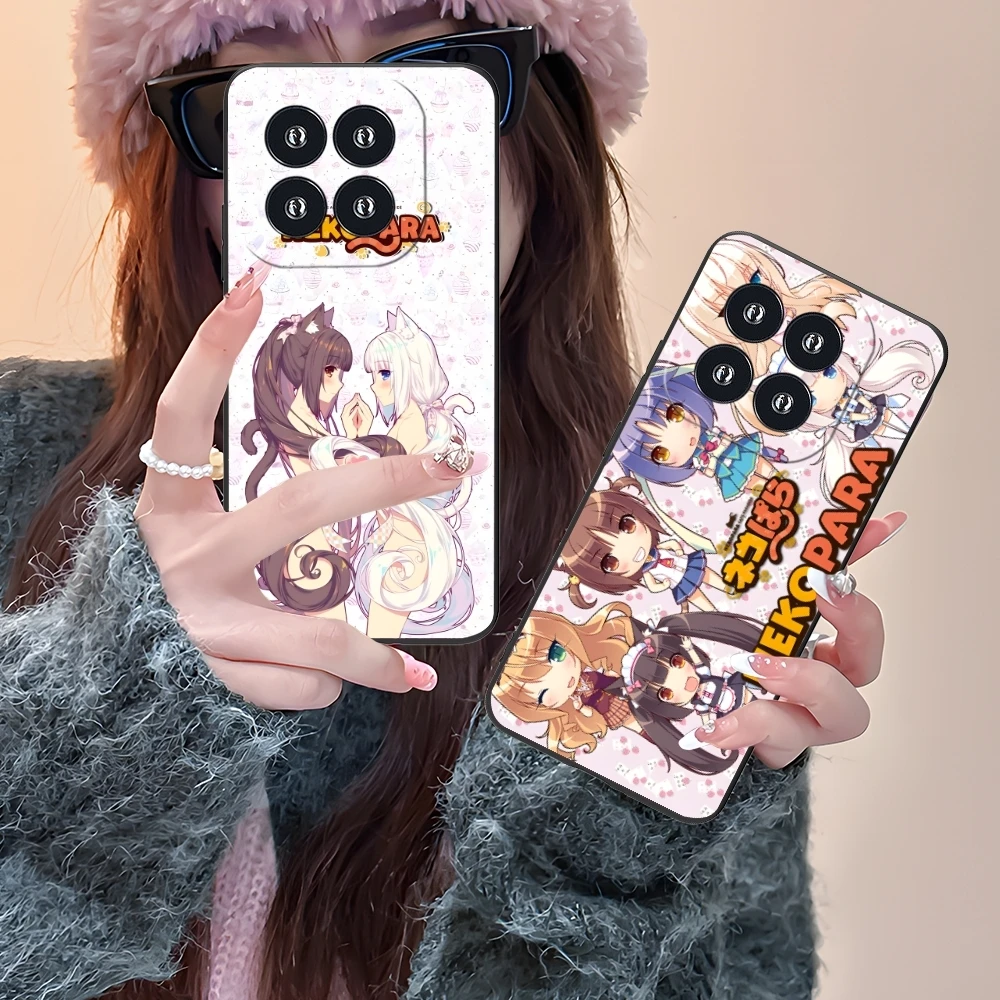 Чехол Nekopara для мобильного телефона с цветным рисунком Xiaomi 14 13 12 11 10 9 T Ultra Lite Pro S SE X